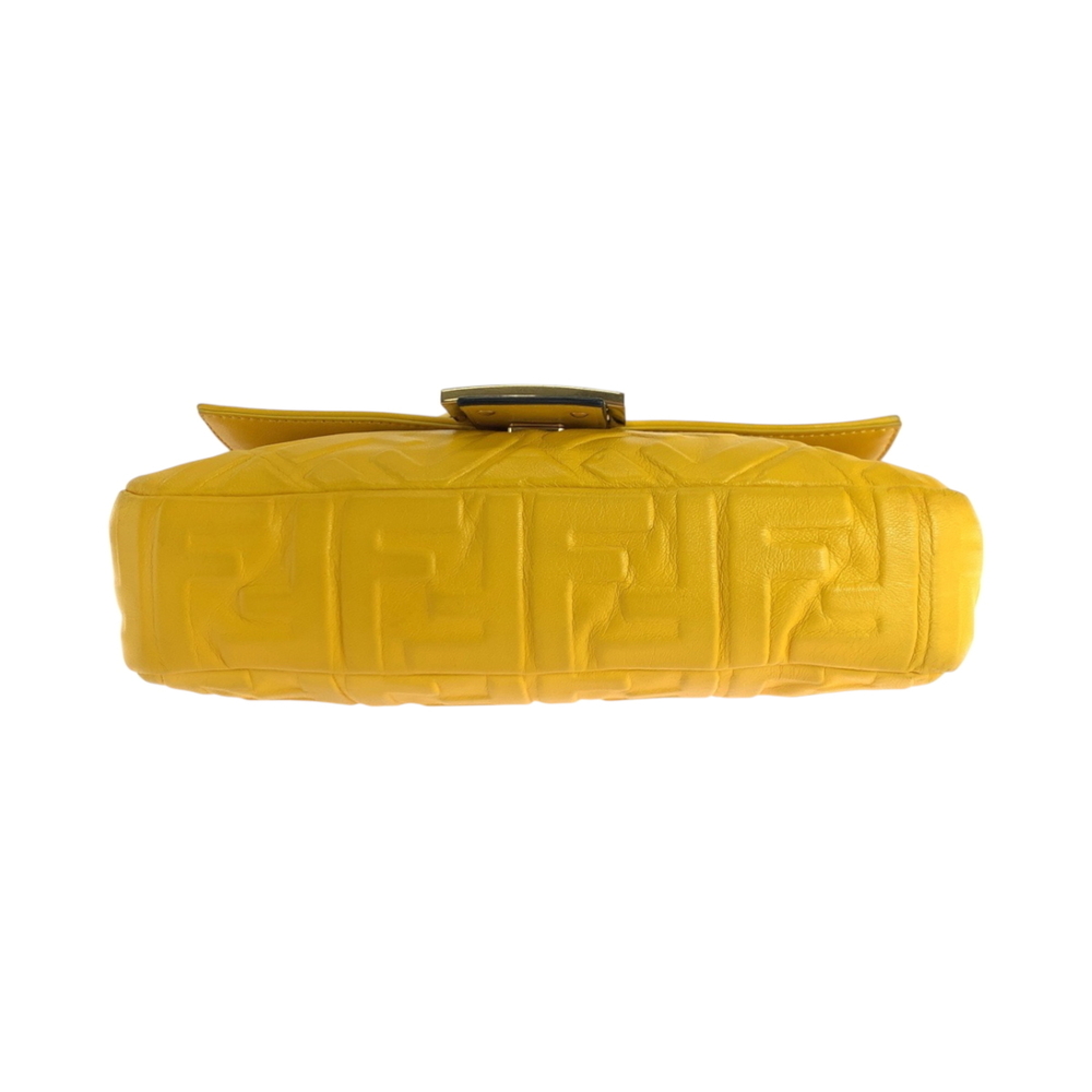 FENDI Zucca Mamma Bucket Yellow Leather Shoulder Bag Messenger 8BR600 (Yellow... - Picture 10 of 10